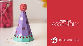 SVG File - Party Hat - Assembly Tutorial (For Cricut, Silhouette, and ScanNCut)
