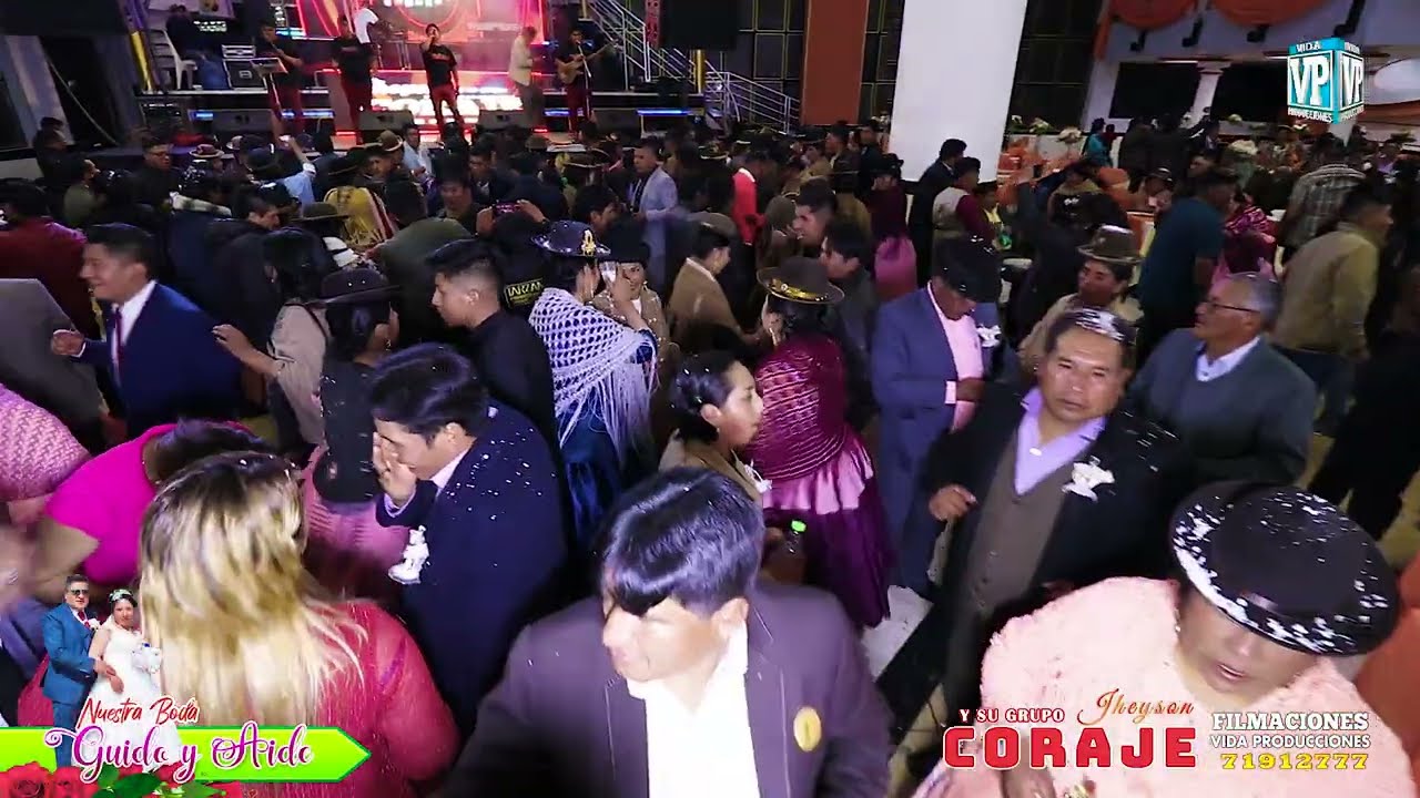 JHEISON Y SU GRUPO CORAJE  EN LA BODA DE GUIDO Y AIDE