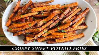 Crispy Sweet Potato Fries | The Secret to the BEST Fried Sweet Potatoes -  YouTube