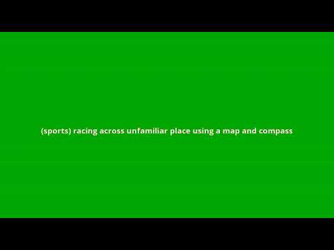 what is the meaning of orienteering