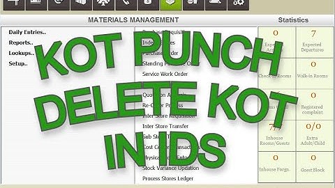 DELETE KOT IN IDS | IDS NEXT 6.5 OR 7.0 HOW TO DELETE KOT