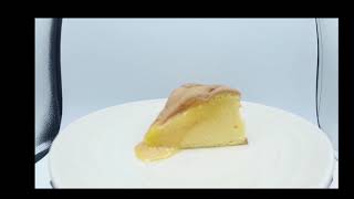 半熟生カステラ（プレーン）とろけるタイムラプス動画
