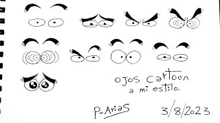 Cómo dibujar OJOS CARTOON!! - Pedro Arias