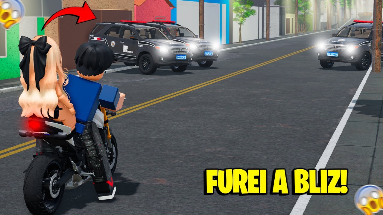 FUREI A BLIZ DE MOTO COM A LOIRINHA 🔥 ROBLOX RP