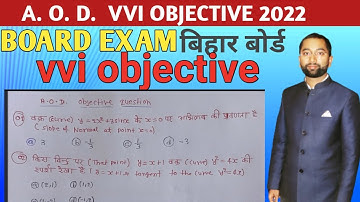 class 12th math vvi objective question 2022// application of derivatives vvi objective question