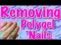 Removing Polygel Nails (Lazy girl method nails)