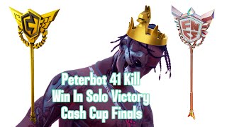 Reacting To Peterbot's 41 Kill Win In Solo Victory Cash Cup Finals