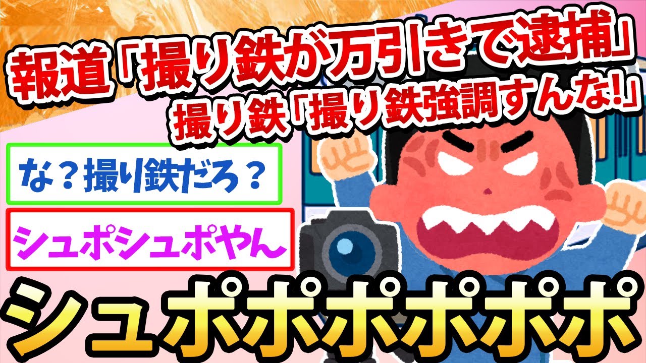 【2ch面白いスレ】報道「撮り鉄が万引きで逮捕」撮り鉄「撮り鉄強調すんな！」シュポポポポポ