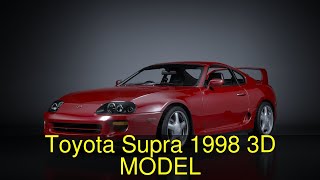 3D Model of Toyota Supra 1998 Review