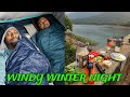 Night camping in heavy wind   bahiyanala  camping vlog 14