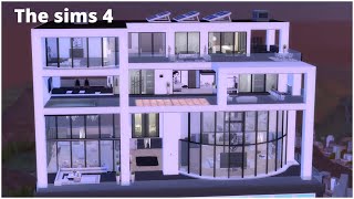 Luxury Rooftop Penthouse | The Sims 4 | Speed build | NO CC