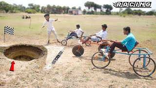 Home Made 3Wheel Cycle With Rope Pulling Challange Win Special Gift.. Sathish