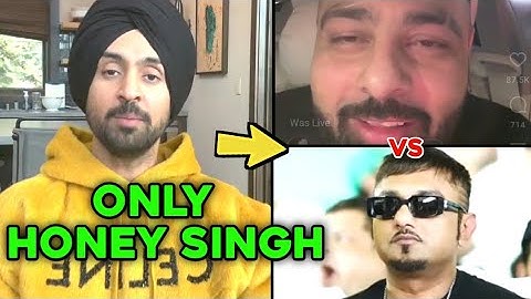DILJIT DOSANJH LIVE  ON HONEY SINGH VS BADSHAH ‼️