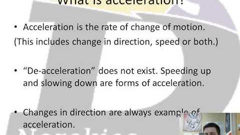 Acceleration on Motion Maps