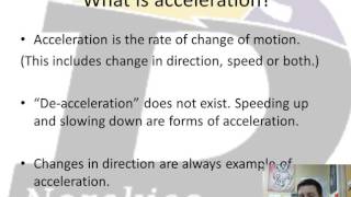 Acceleration on Motion Maps