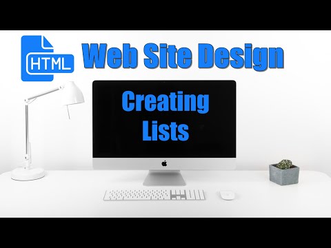 How to Create Lists on your HTML Website