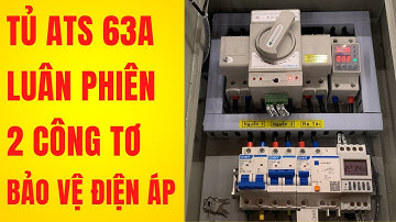 Tủ ats luân phiên 2 công tơ 63A có bảo vệ điện áp  Tu Dien DITICO
