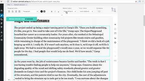 How to edit several paragraphs in Setka Editor plugin at the same time?