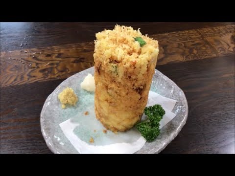 丸天 名物 海鮮かき揚げ 魚河岸 丸天 元祖 魚河岸店の紹介 - YouTube