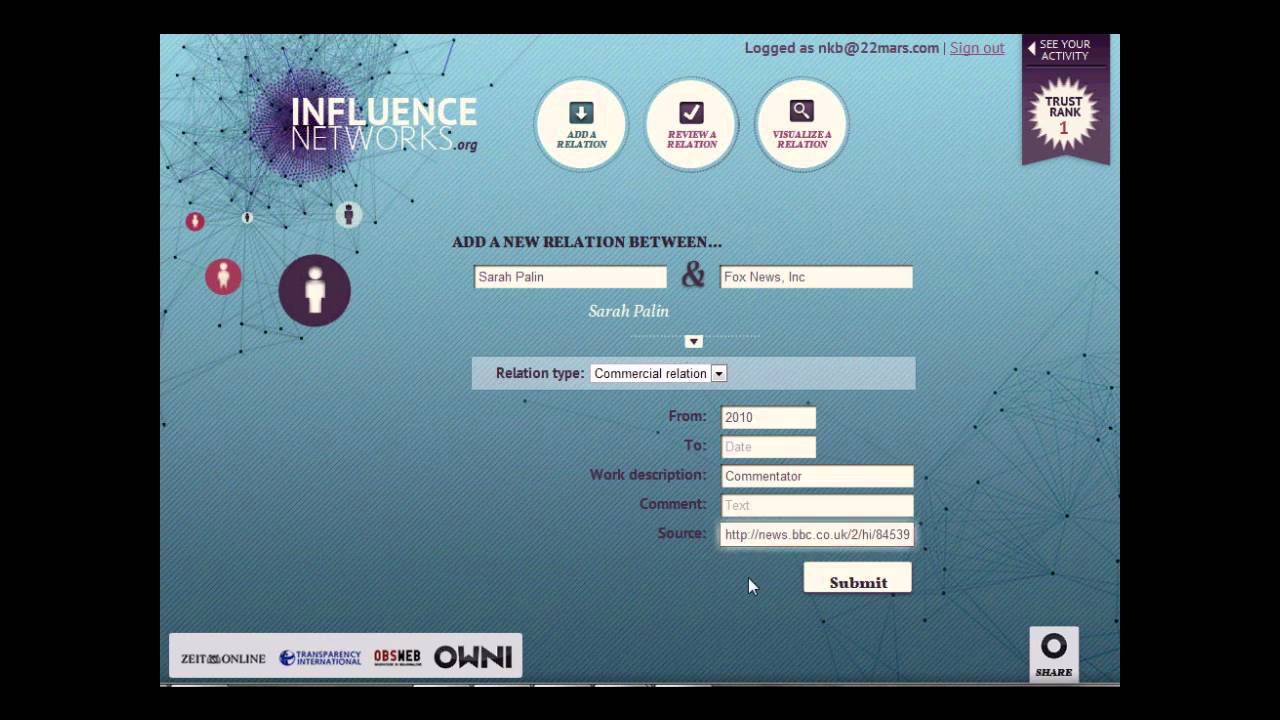 Influence Network tutorial HD