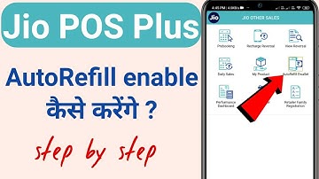 How to enable auto refill in Jio POS Plus? | How to enable auto refill in Jio POS Plus.
