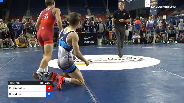 126 Lbs Rnd Of 64 Daniel Kimball Iowa Vs Kobe Nelm...