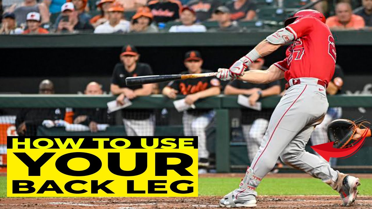 Improve your baseball swing by using your back leg as a PRO hitter