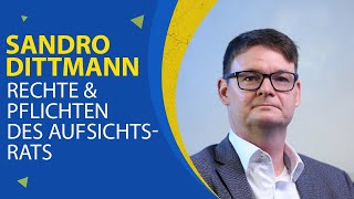 Sandro Dittmann Rechte, Pflichten Haftung Des Aufsichtsrats Einer Aktiengesellschaft