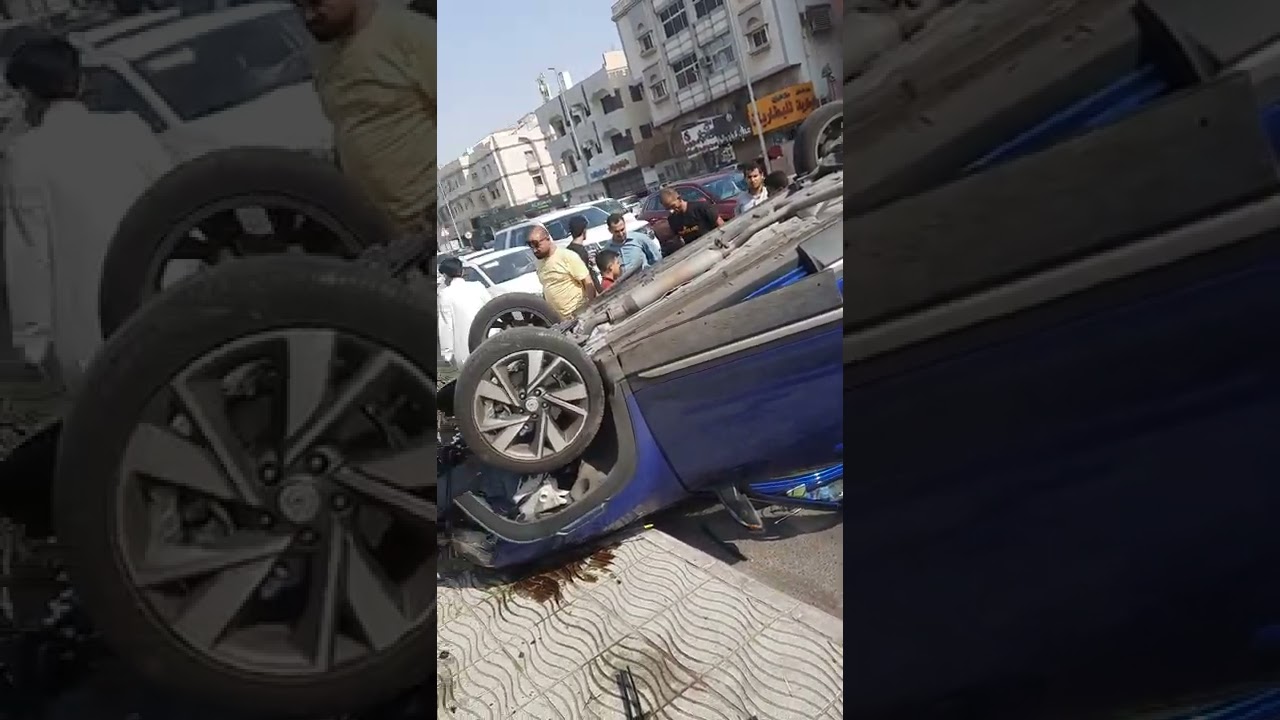 sharahera Car Accident Jeddah 😐 😕 YouTube