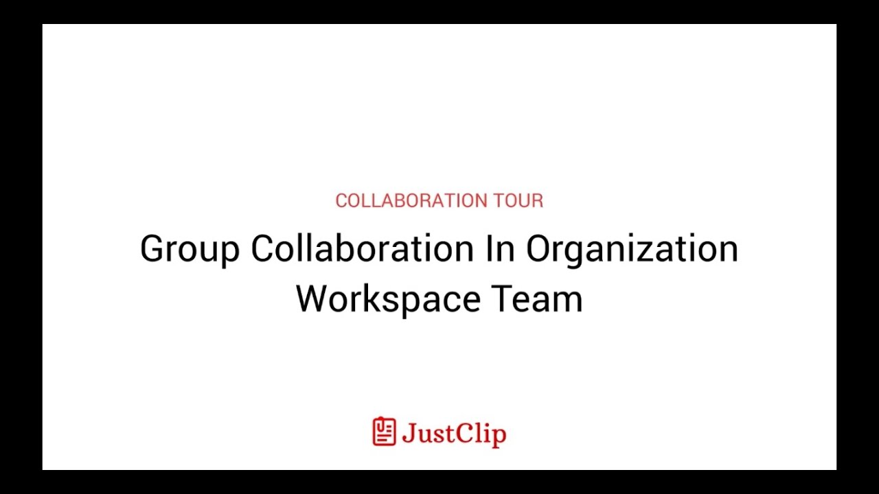 Group Collaboration In Organization Workspace Team - YouTube