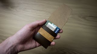 Prototyping a new wallet design | Vegtan Leather | EASY DIY