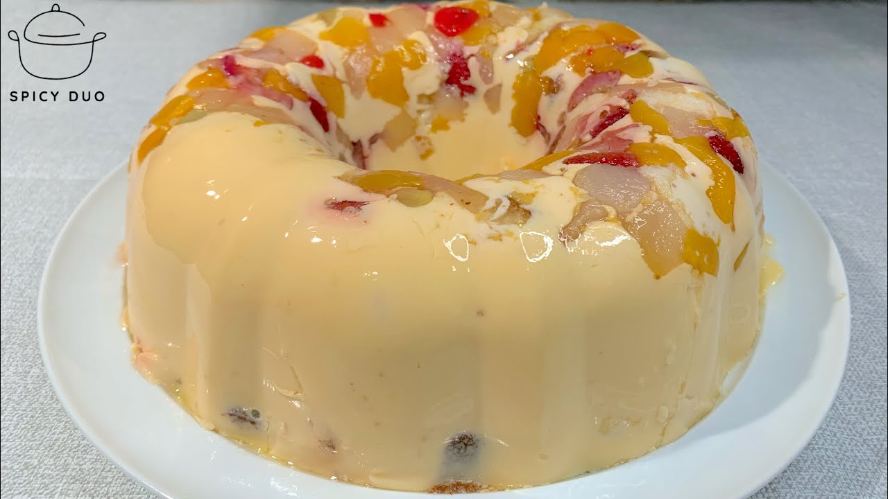 Heavenly Fruit Cake Pudding Recipe (Ramadan Special) 🍮 Fabulous Dessert