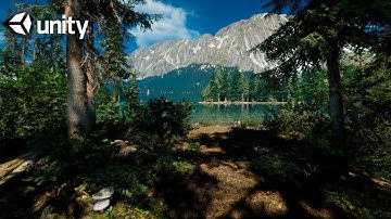 Create a Beautiful near Lake Scene using Unity HDRP | Speed Level  Art