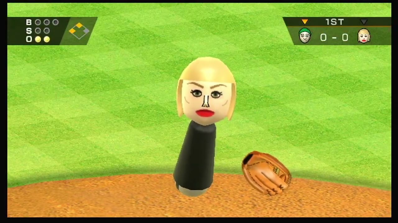 Playing Wii Sports Baseball until I lose