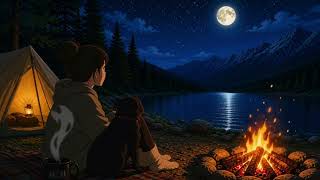 👉 “🌙 Relaxing Campfire by the Lake | Deep Sleep &amp; Calm Night Ambience"