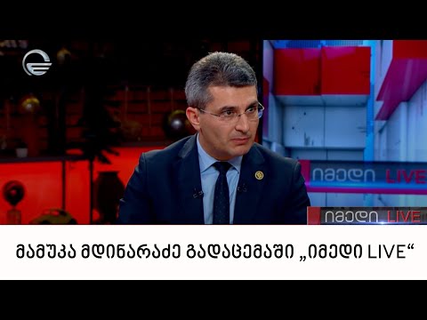 „ქართული ოცნების“ აღმასრულებელი მდივანი მამუკა მდინარაძე გადაცემაში „იმედი LIVE“