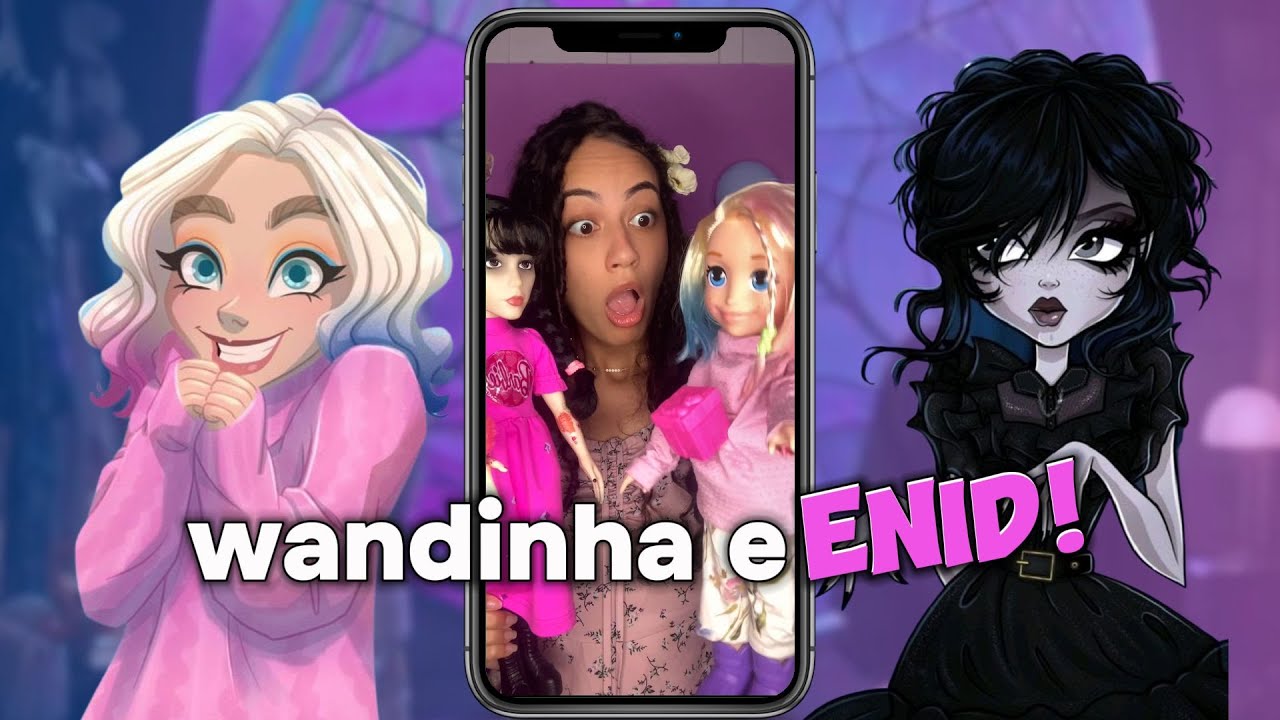 wandinha e Enid! compilado shorts #daia_toys #wandinha #enidsinclair 