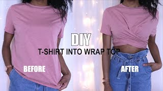 How to transform a t-shirt into wrap top, learn make diy top out of
t-shirt, this is one. i have many other ideas, tran...