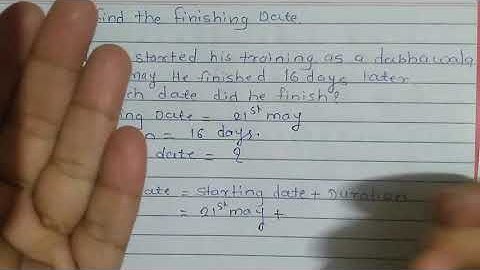 How to find finishing date| CBSE class 5 maths|chapter 13 Time and temperature|Oxford book