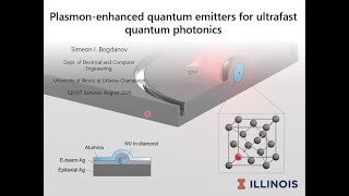 Plasmon enhanced quantum emitters for ultrafast quantum photonics by Simeon Bogdanov, University of