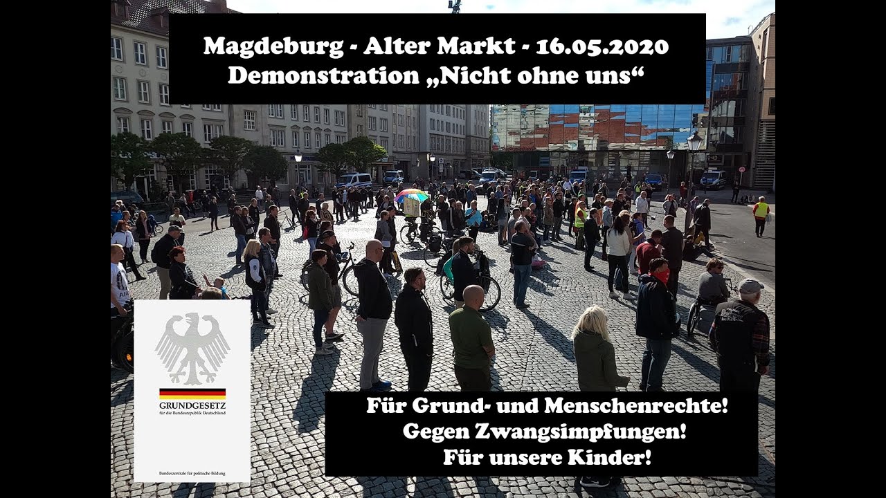 Demo für Menschenwürde und Grundrechte in Oldenburg 16.05.2020