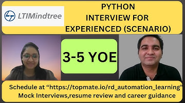 Python Interview Questions and Answers  - Python Interview Questions| 3+ YOE