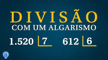 Algoritmo da Divisão | Divisão com um algarismo na chave