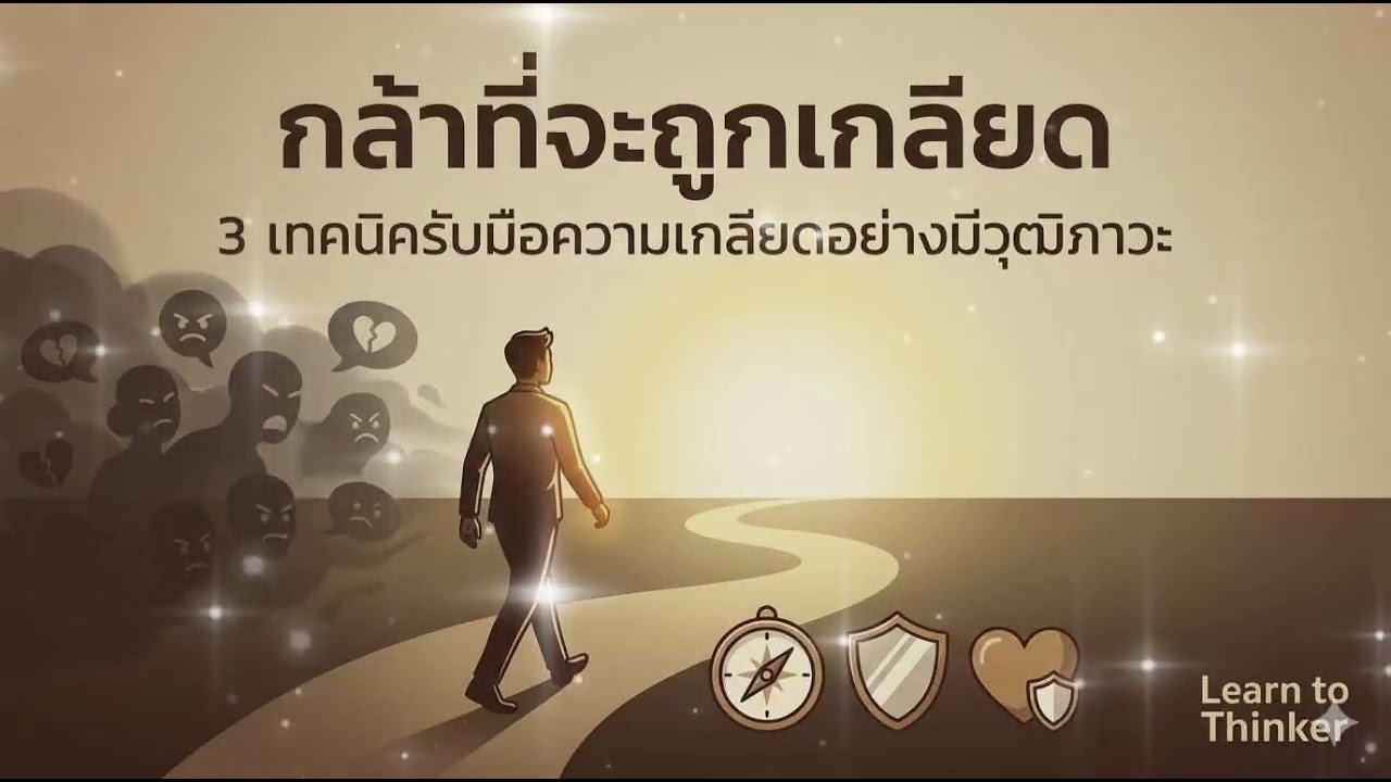 💡 กล้าที่จะถูกเกลียด :  3 เทคนิครับมือความเกลียดอย่างมีวุฒิภาวะ | LTK