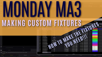 How to Make Custom MA3 Fixtures! The 10 Minute Crash Course!!
