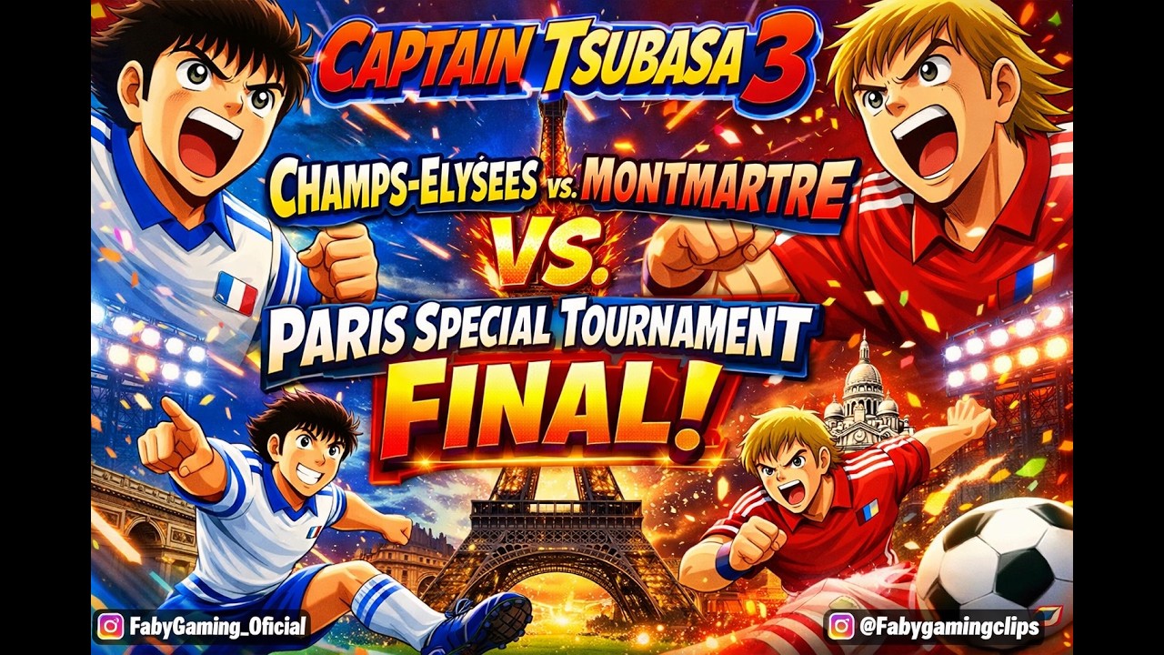 🚀⚽ TSUBASA 3 – FINAL ÉPICA EN PARÍS 🇫🇷🔥 CHAMPS-ELYSÉES 🆚 MONTMARTRE | PARIS SPECIAL TOURNAMENT.