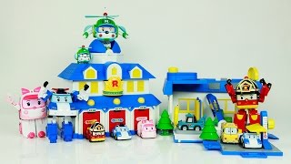 [작동] 폴리 세차장세트 & 구조본부세트 연결 조립 | CarrieAndToys screenshot 5