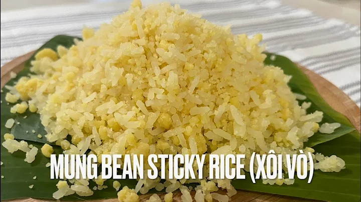 Mung Bean Sticky Rice, Southern Vietnam Style with Coconut Milk (Xôi Vò Miền Nam Nấu Với Nước Dừa)