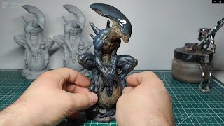 Лепка Ксеноморфа / Чужой / Sculpting Alien / Polymer Clay Xenomorph / Molding statue