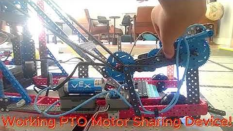 Working VEX IQ PTO Motor Sharing Device!